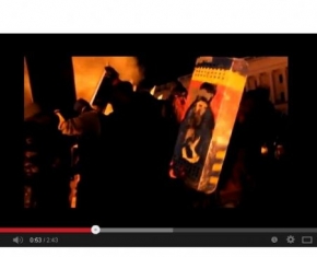 Ніч 19 лютого на Майдані.(Mykola Marussyk)