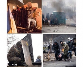 "Героям України!" ніч з 18 на 19, 20 лютого,(фото Миколи Бузенка)