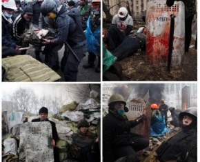 Поле бою - Майдан. 19-20 лютого. (Фото Sessini J?r?me)