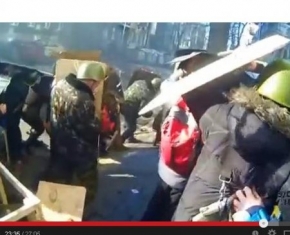 18 лютого 2014 р., бій на розі Кріпосного провулку та Інститутської