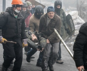 Денис Поліщук на Майдані 20.02
