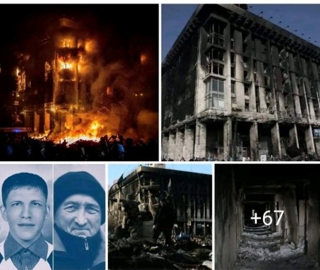 Будинок Профспілок після пожежі 19 лютого 2014. фото