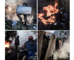 Київ, лютий, війна. Наші бійці.